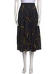 Victoria Beckham Printed Midi Length Skirt
