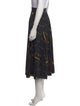 Victoria Beckham Printed Midi Length Skirt