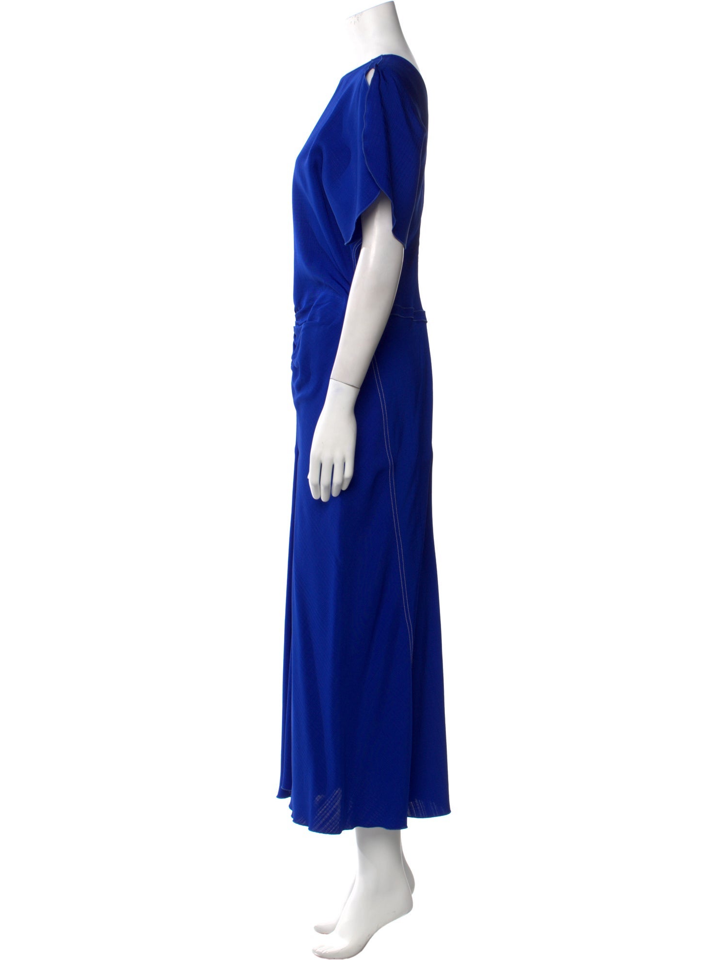 Victoria Beckham Crew Neck Long Dress