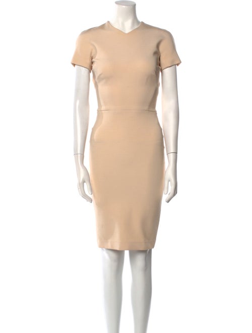 Victoria Beckham Crew Neck Knee-Length Dress