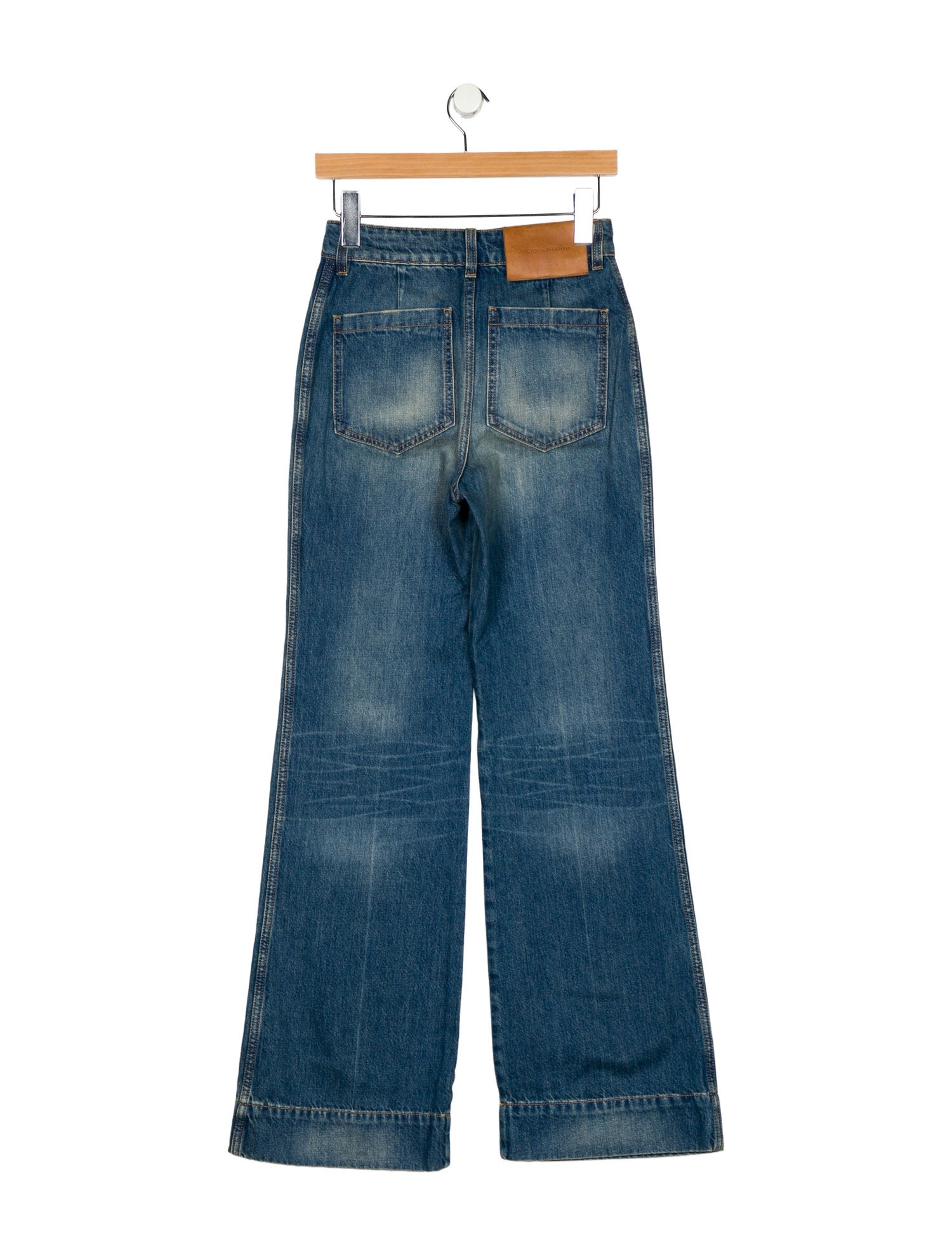 Victoria Beckham Mid-Rise Wide Leg Jeans w/ Tags