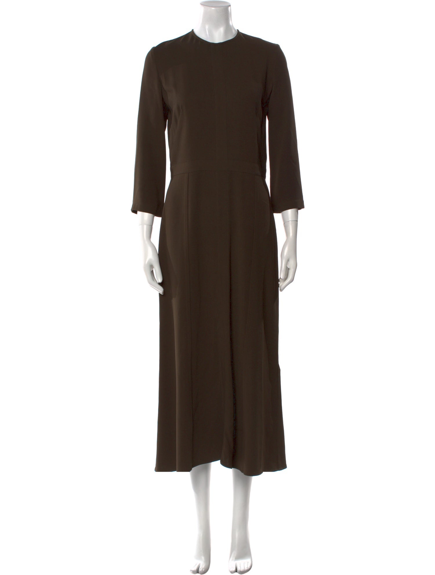 Victoria Beckham Crew Neck Long Dress