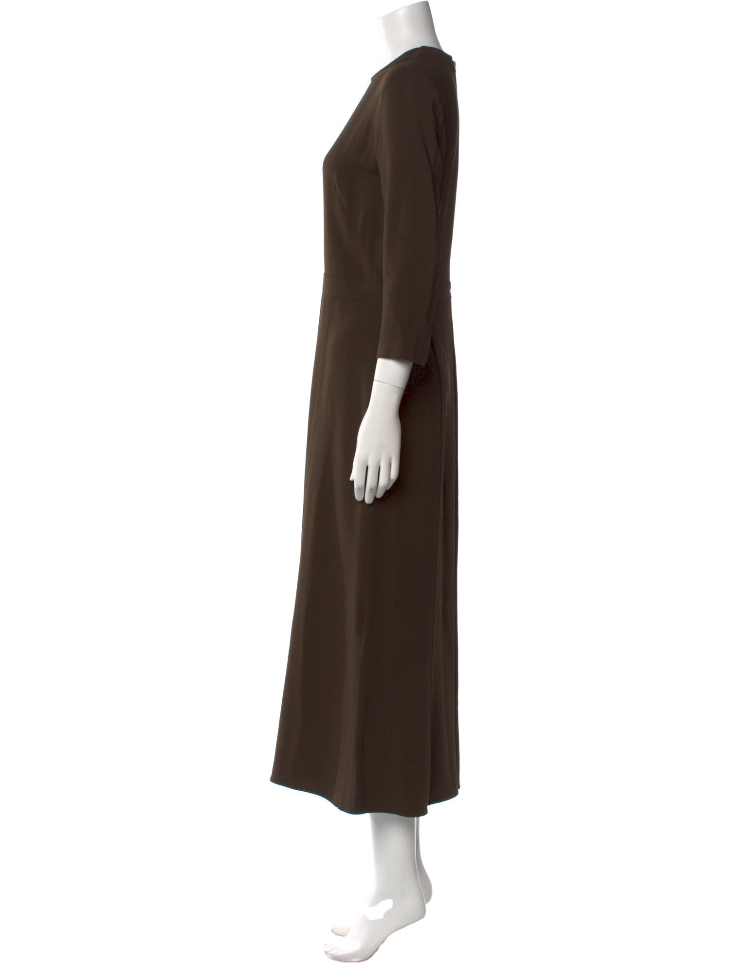 Victoria Beckham Crew Neck Long Dress