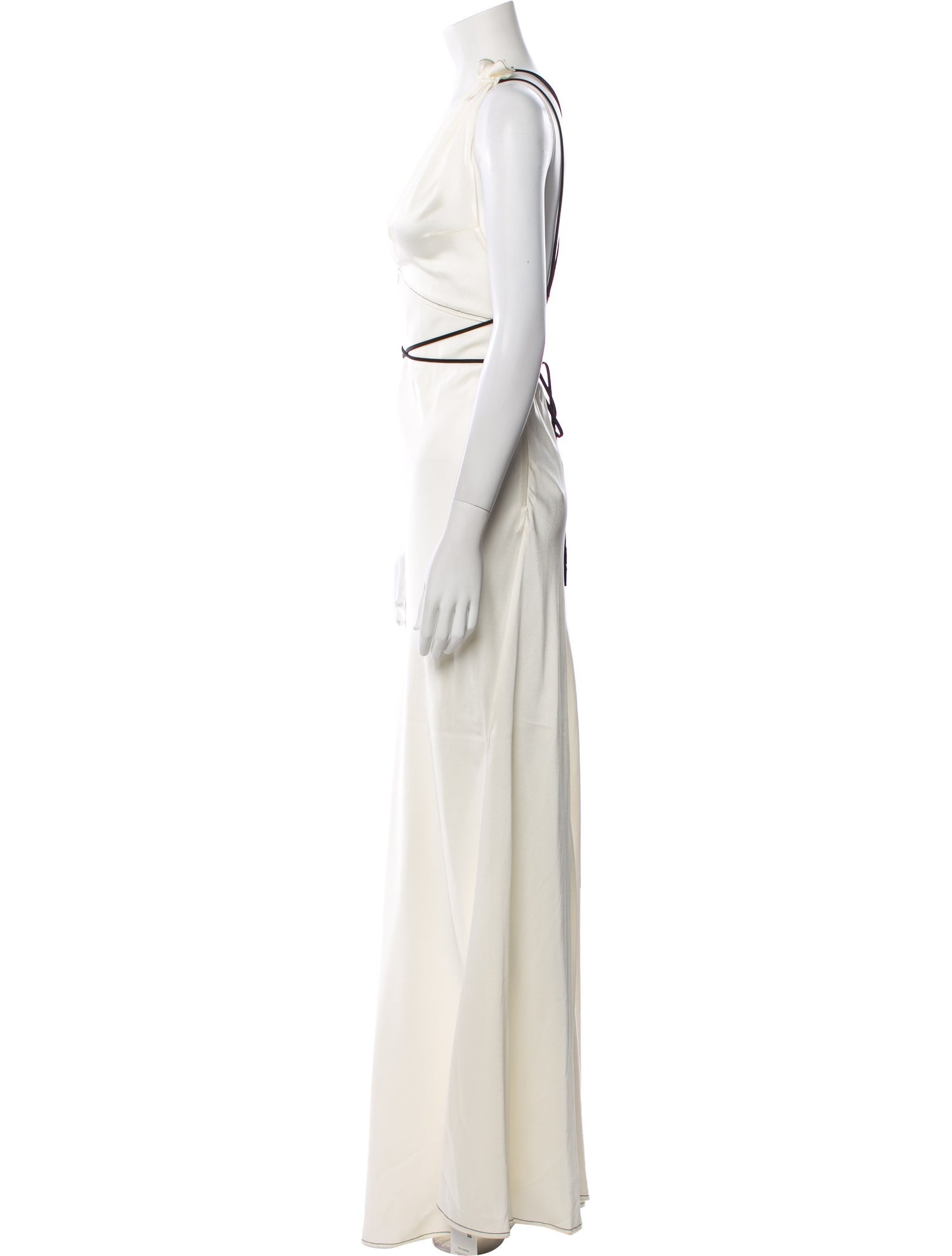 Victoria Beckham V-Neck Long Dress