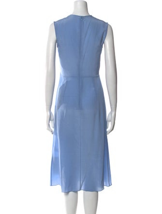 Victoria Beckham Crew Neck Midi Length Dress