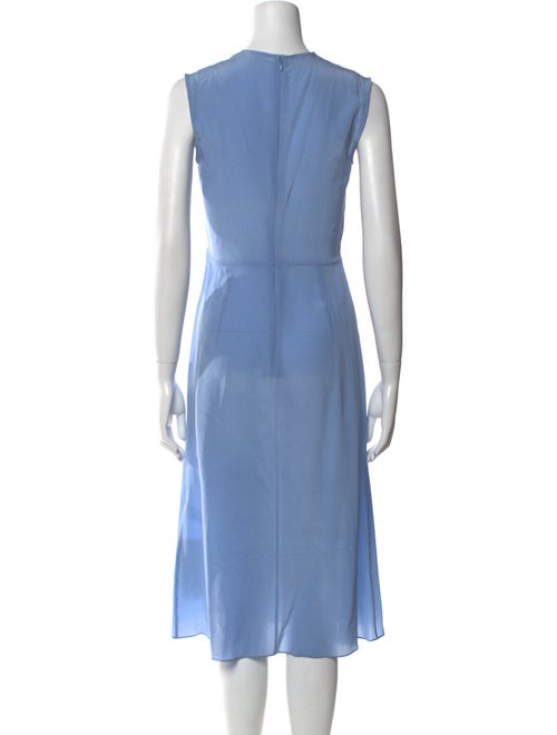 Victoria Beckham Crew Neck Midi Length Dress
