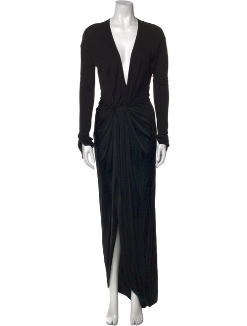 Victoria Beckham V-Neck Long Dress