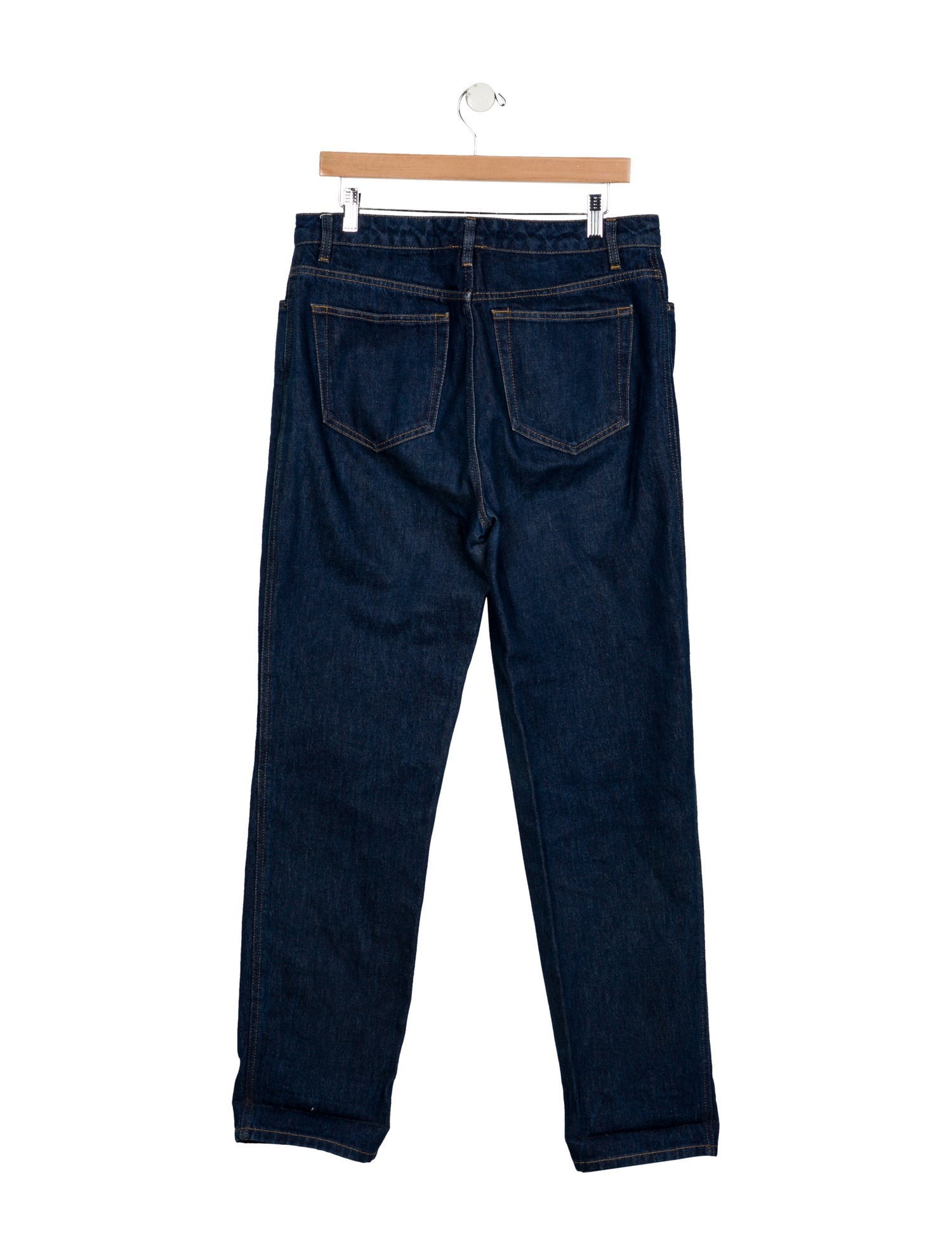 Victoria Beckham High-Rise Straight Leg Jeans