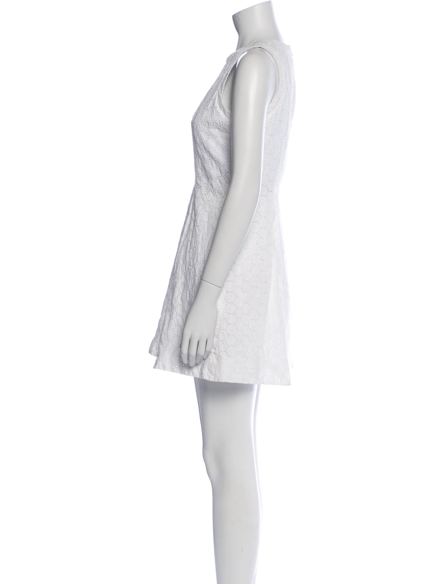 Victoria Beckham Crew Neck Mini Dress