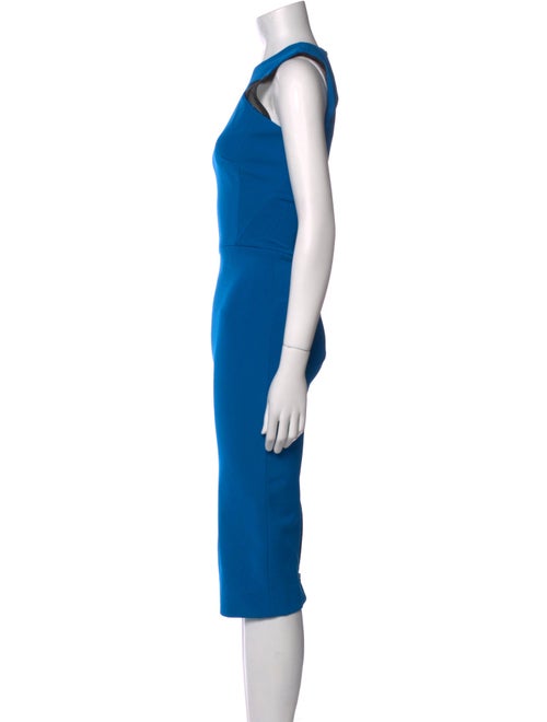 Victoria Beckham Crew Neck Midi Length Dress