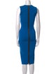 Victoria Beckham Crew Neck Midi Length Dress
