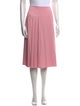 Victoria Beckham Pleated Accents Knee-Length Skirt
