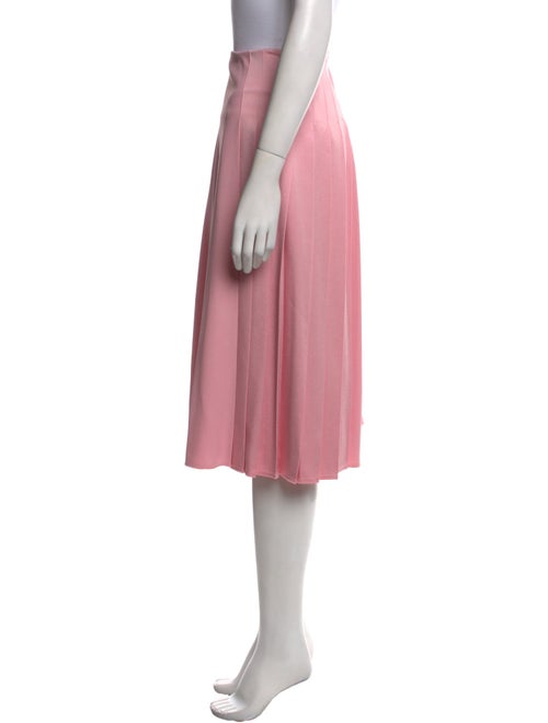 Victoria Beckham Pleated Accents Knee-Length Skirt