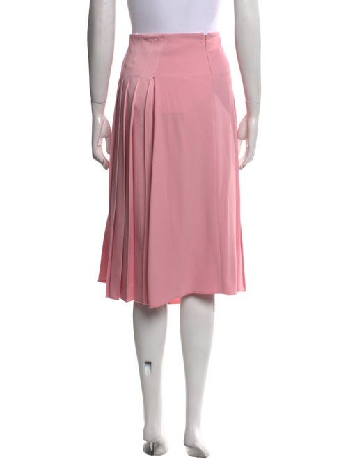 Victoria Beckham Pleated Accents Knee-Length Skirt