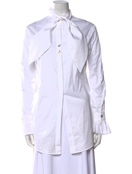 Victoria Beckham Mock Neck Long Sleeve Tunic