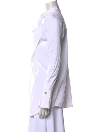 Victoria Beckham Mock Neck Long Sleeve Tunic