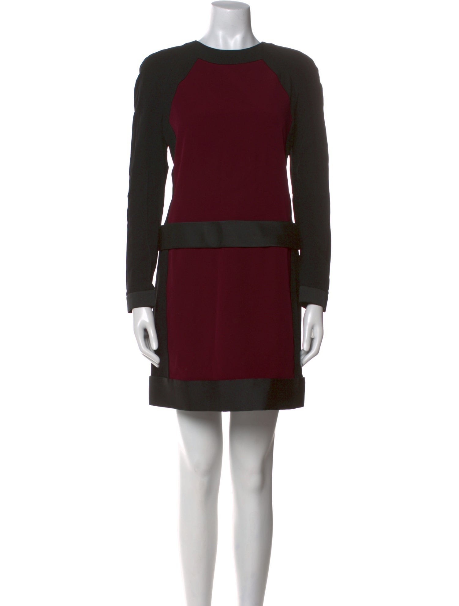 Victoria Beckham Colorblock Pattern Mini Dress