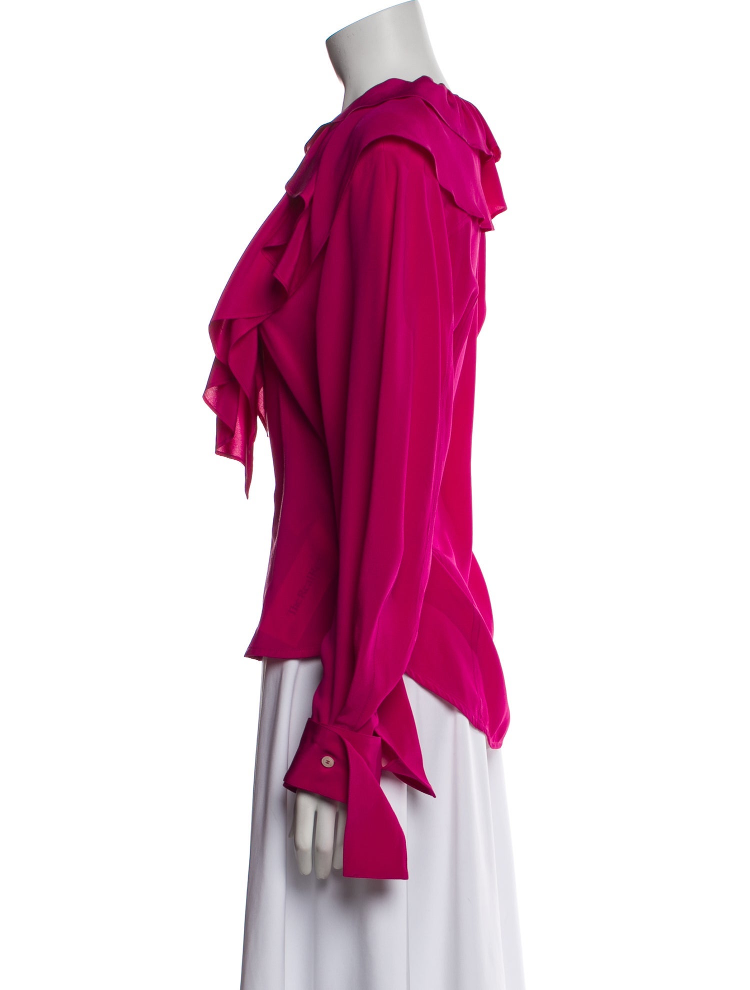 Victoria Beckham Silk V-Neck Blouse w/ Tags