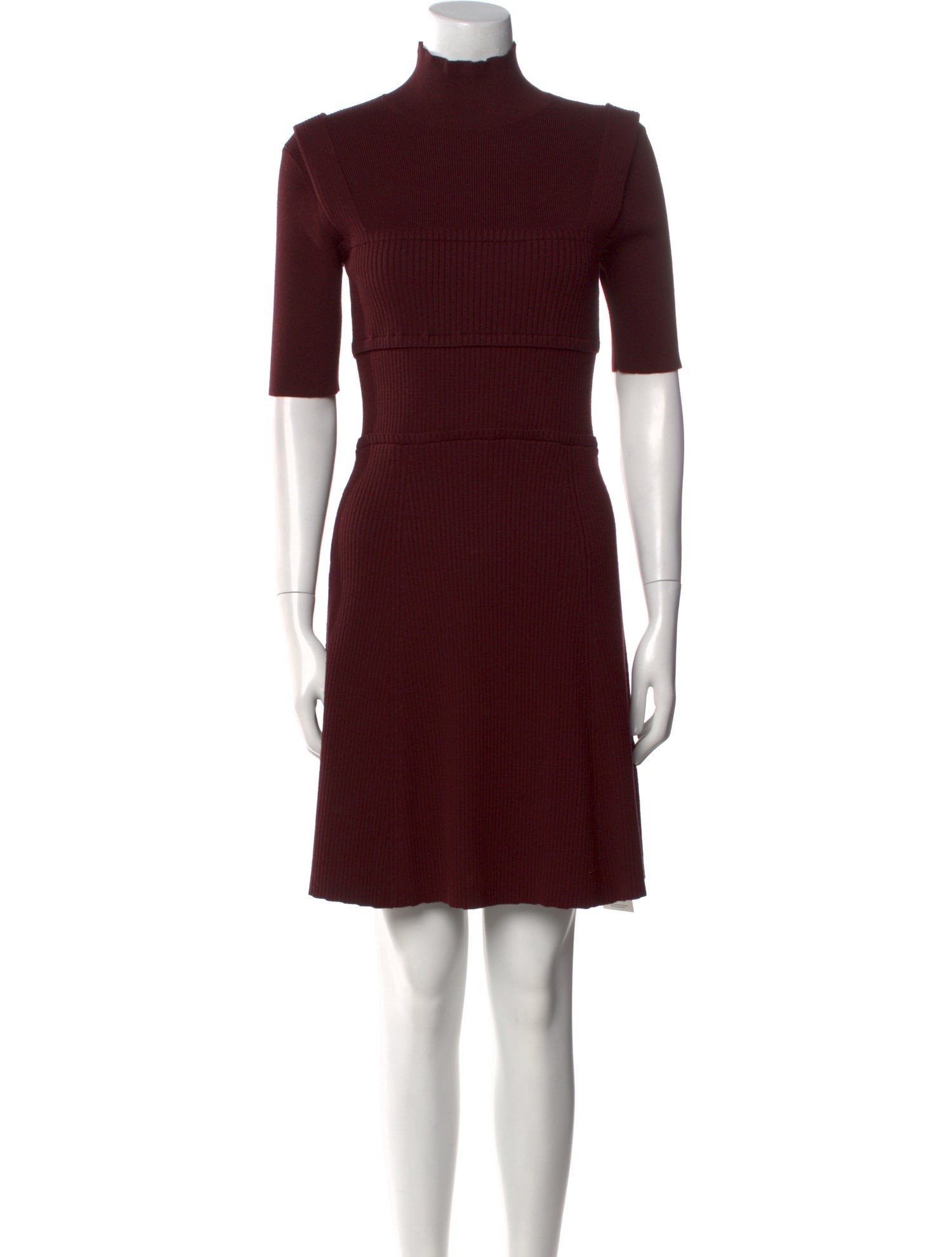 Victoria Beckham Mock Neck Mini Dress