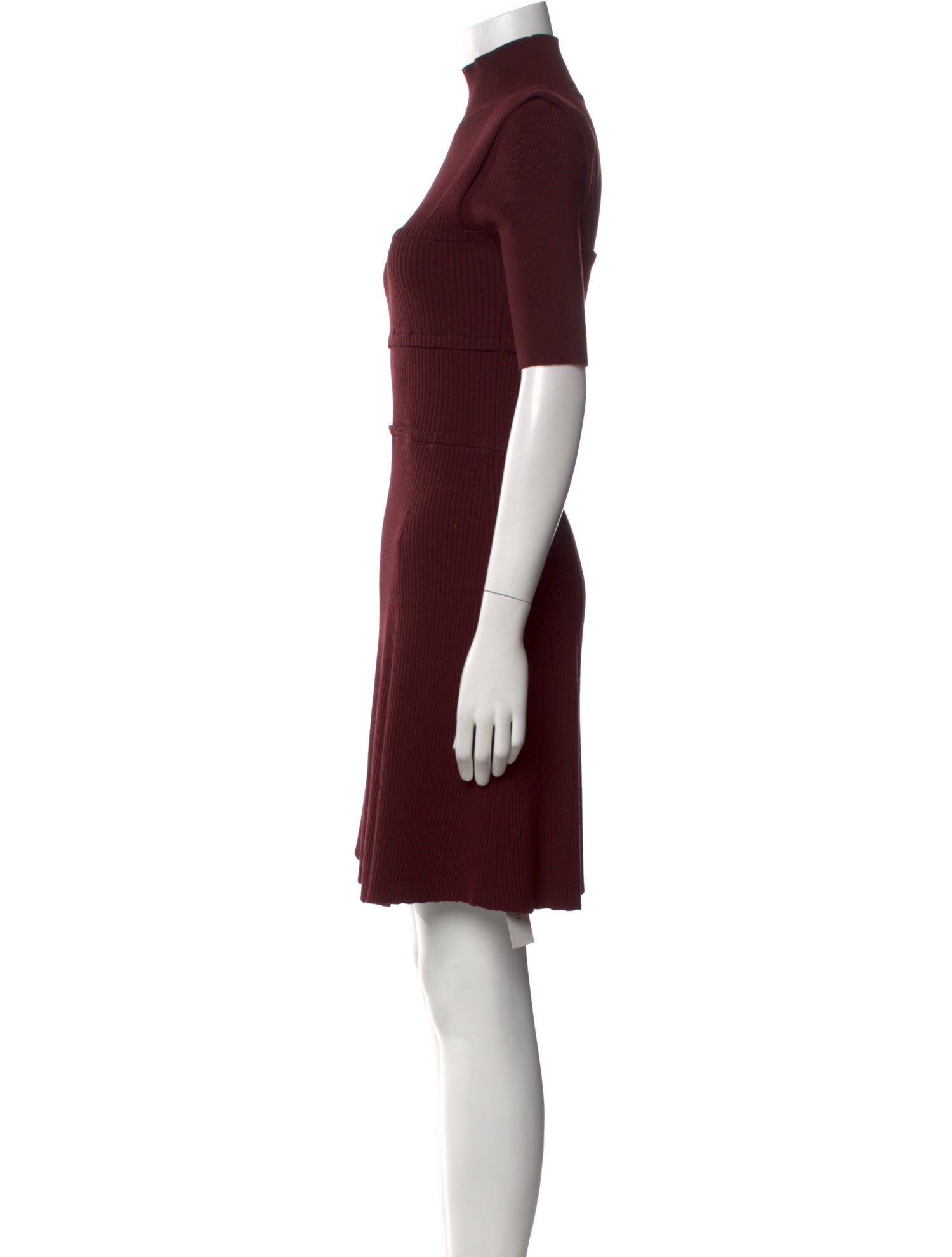 Victoria Beckham Mock Neck Mini Dress