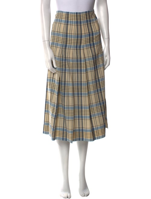 Victoria Beckham Virgin Wool Midi Length Skirt