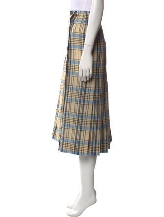 Victoria Beckham Virgin Wool Midi Length Skirt