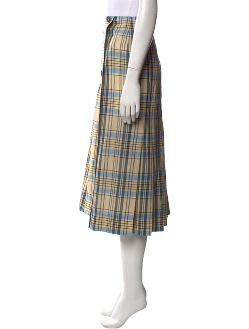 Victoria Beckham Virgin Wool Midi Length Skirt