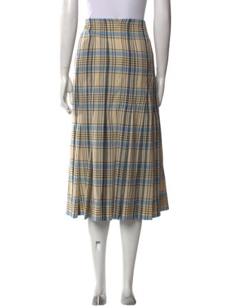 Victoria Beckham Virgin Wool Midi Length Skirt