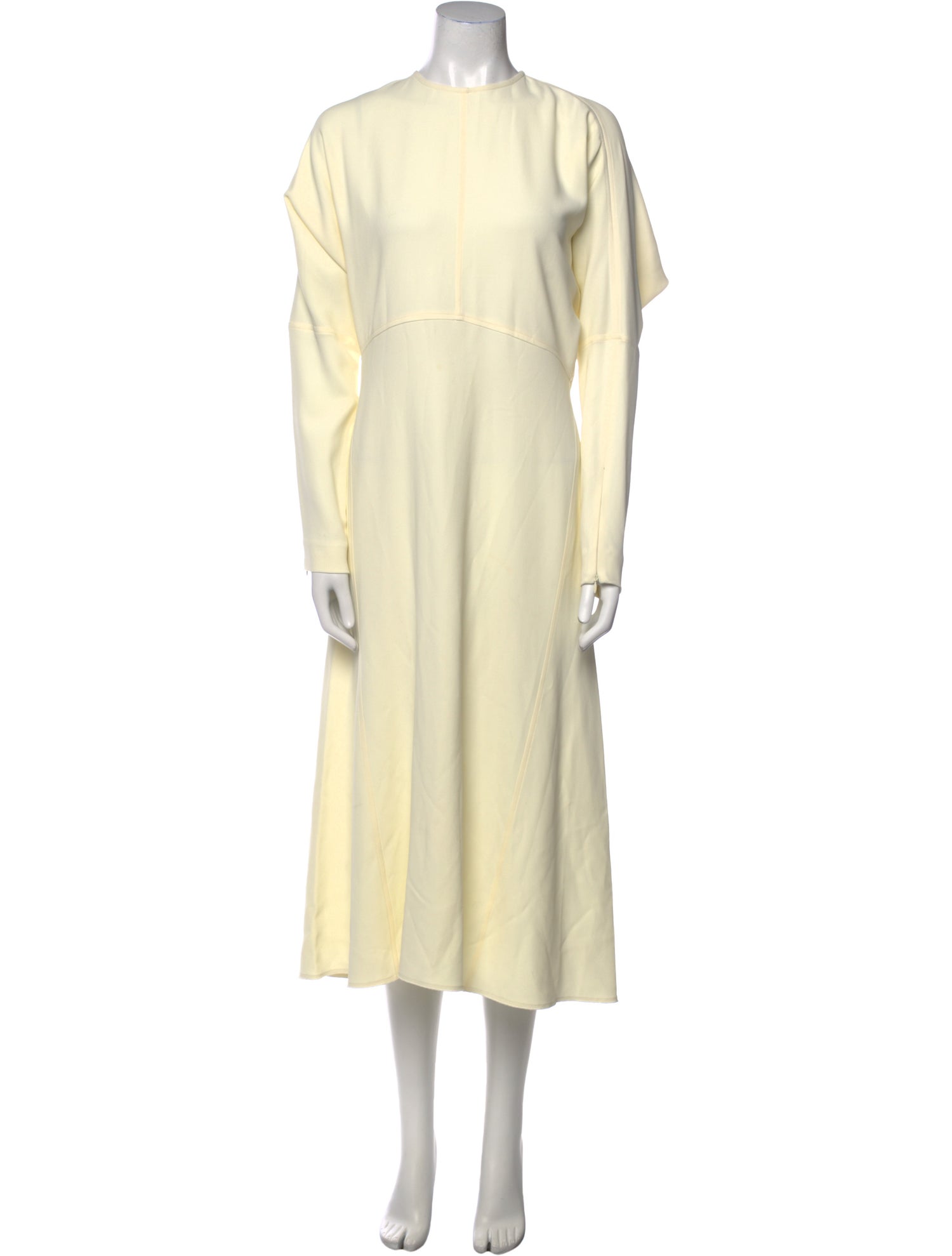 Victoria Beckham Crew Neck Long Dress