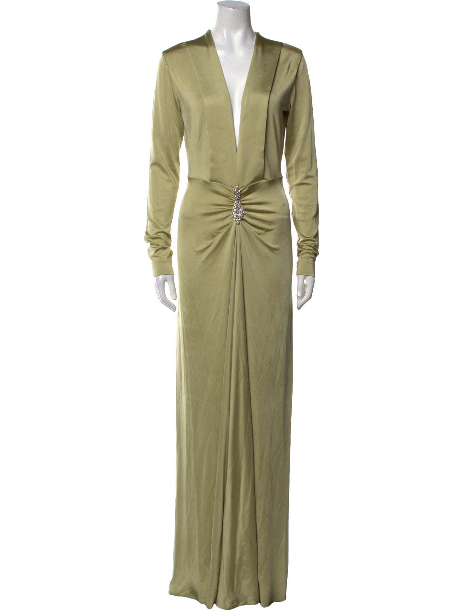 Victoria Beckham V-Neck Long Dress