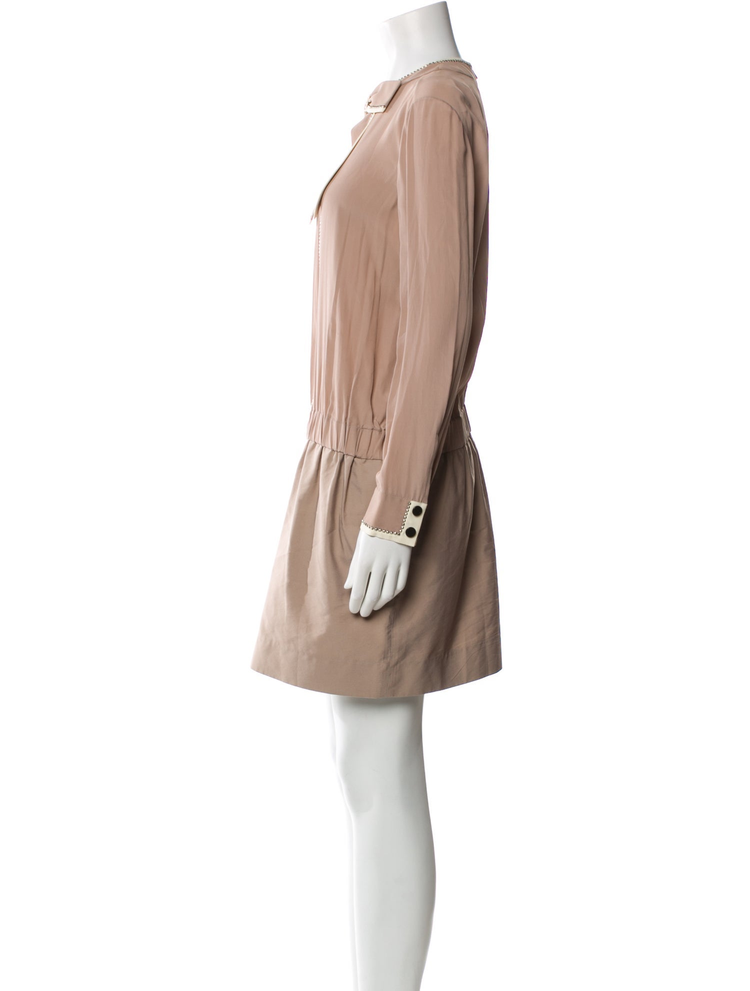 Victoria Beckham Crew Neck Mini Dress