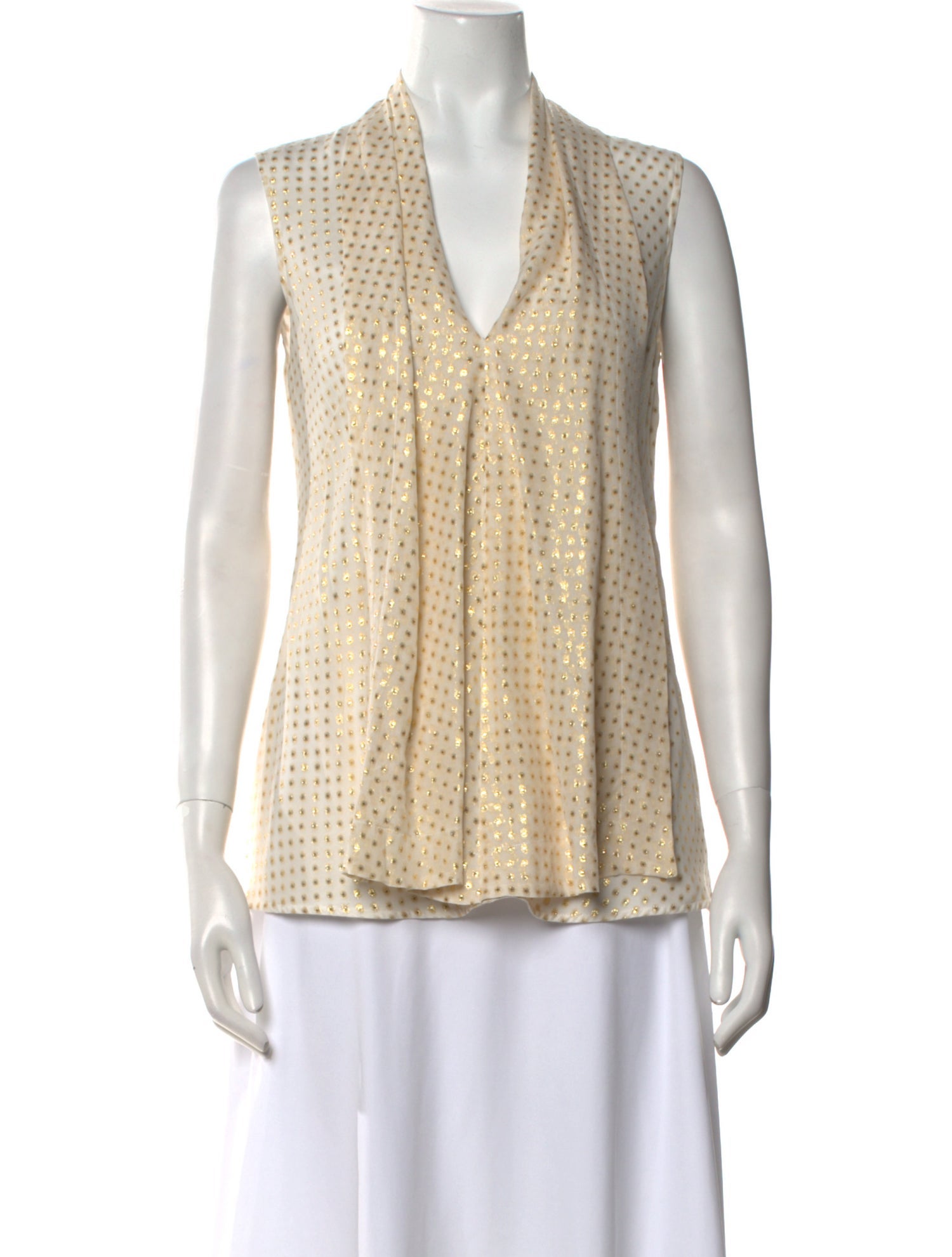 Victoria Beckham Silk Printed Top