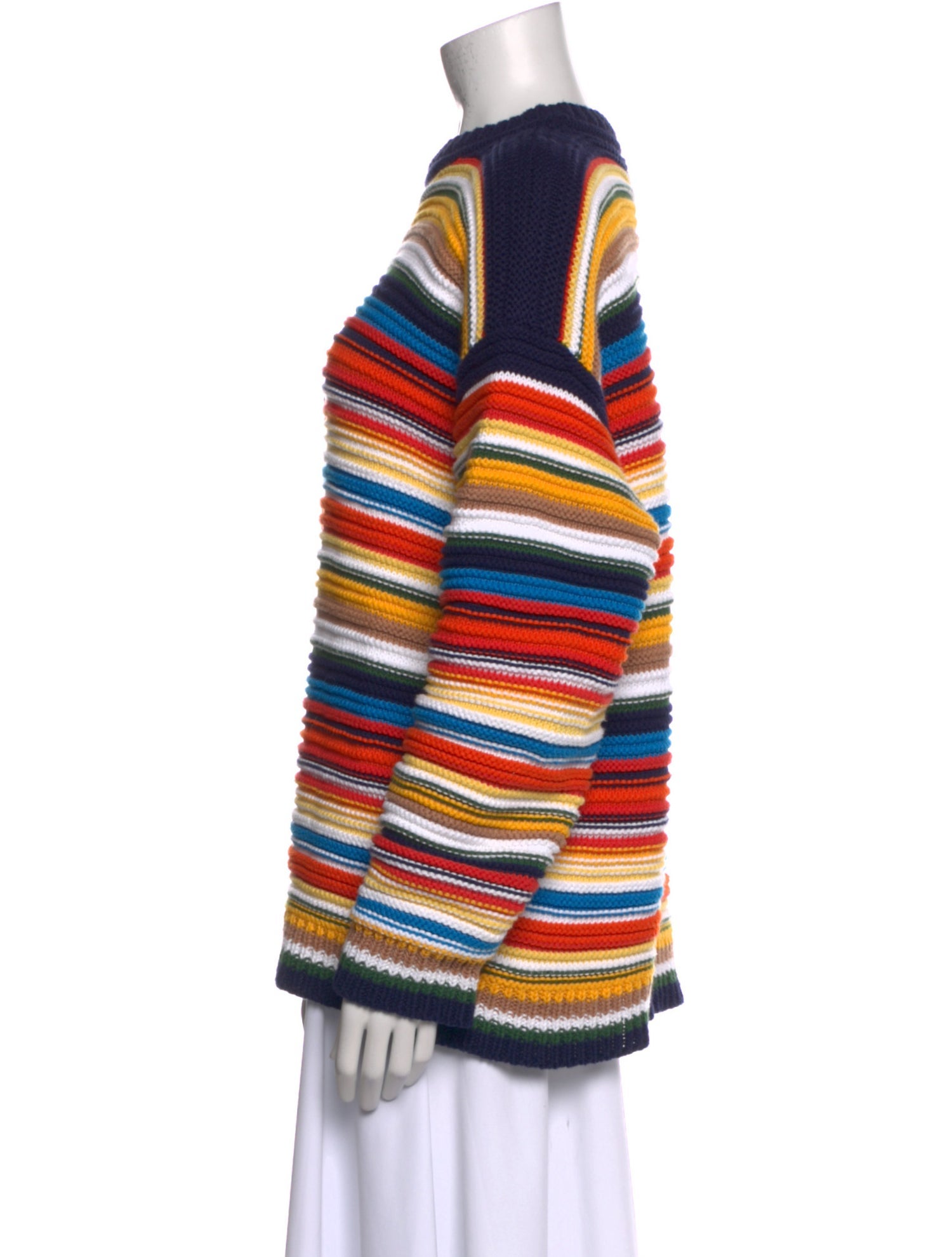 Victoria Beckham Striped Crew Neck Sweatshirt w/ Tags