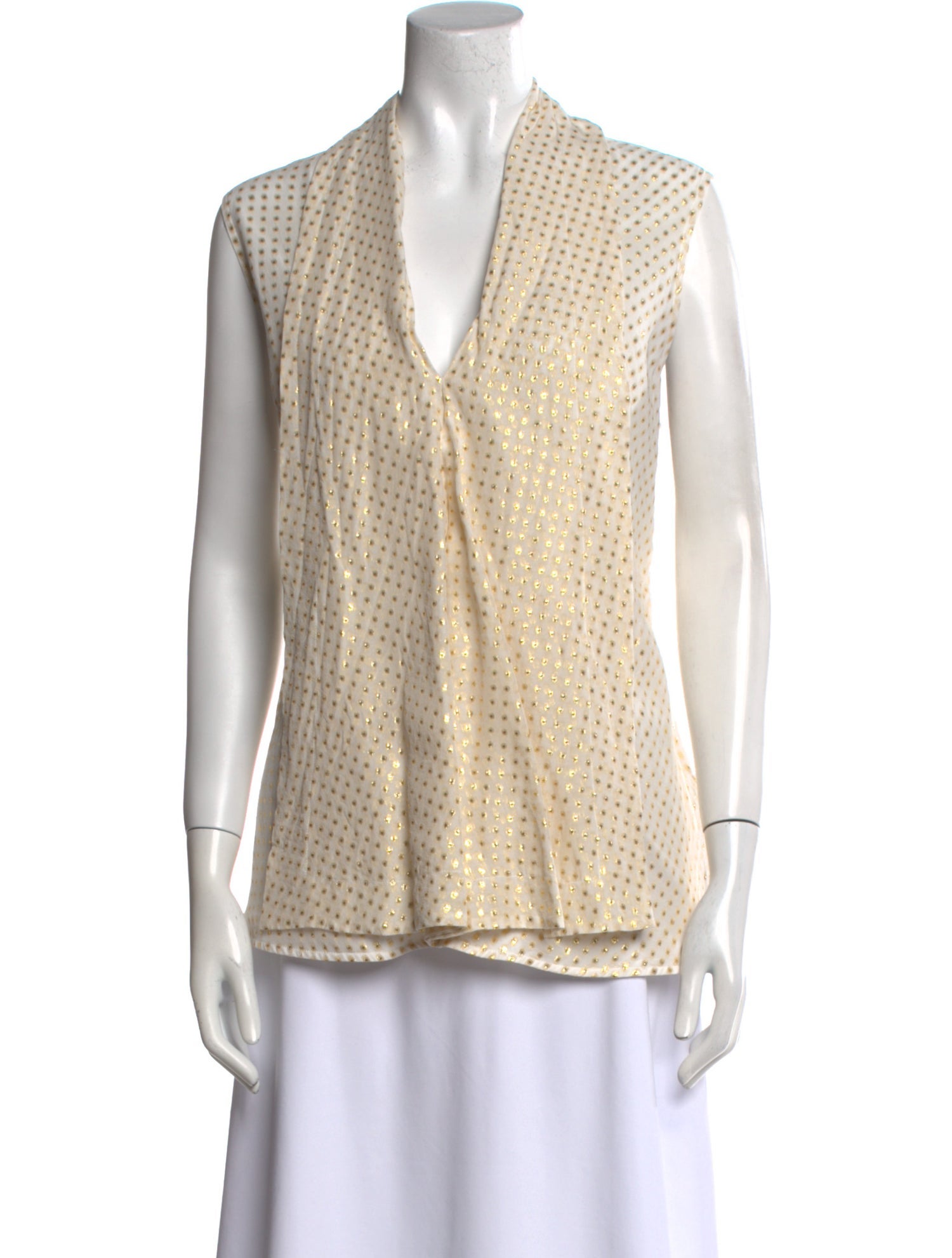 Victoria Beckham Silk Printed Top