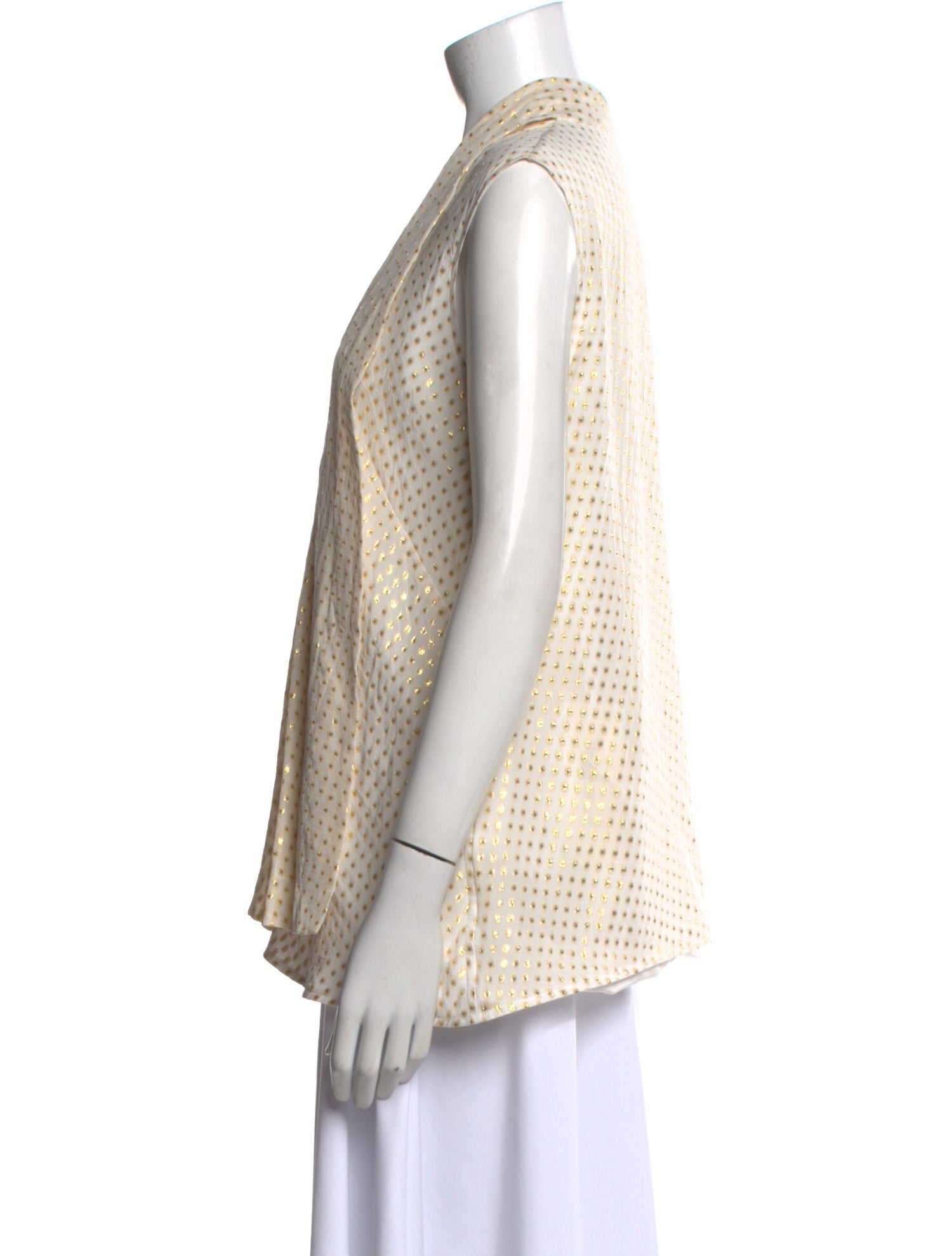 Victoria Beckham Silk Printed Top