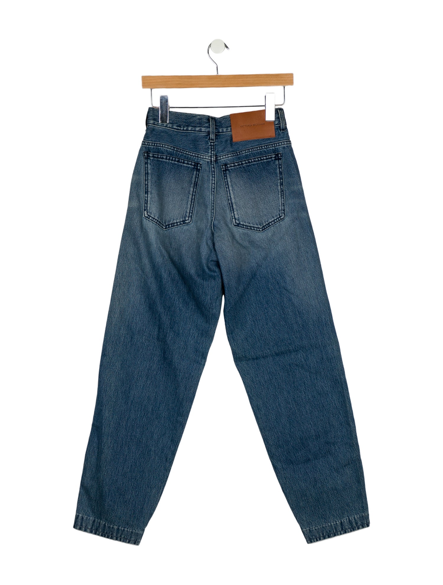 Victoria Beckham High-Rise Straight Leg Jeans