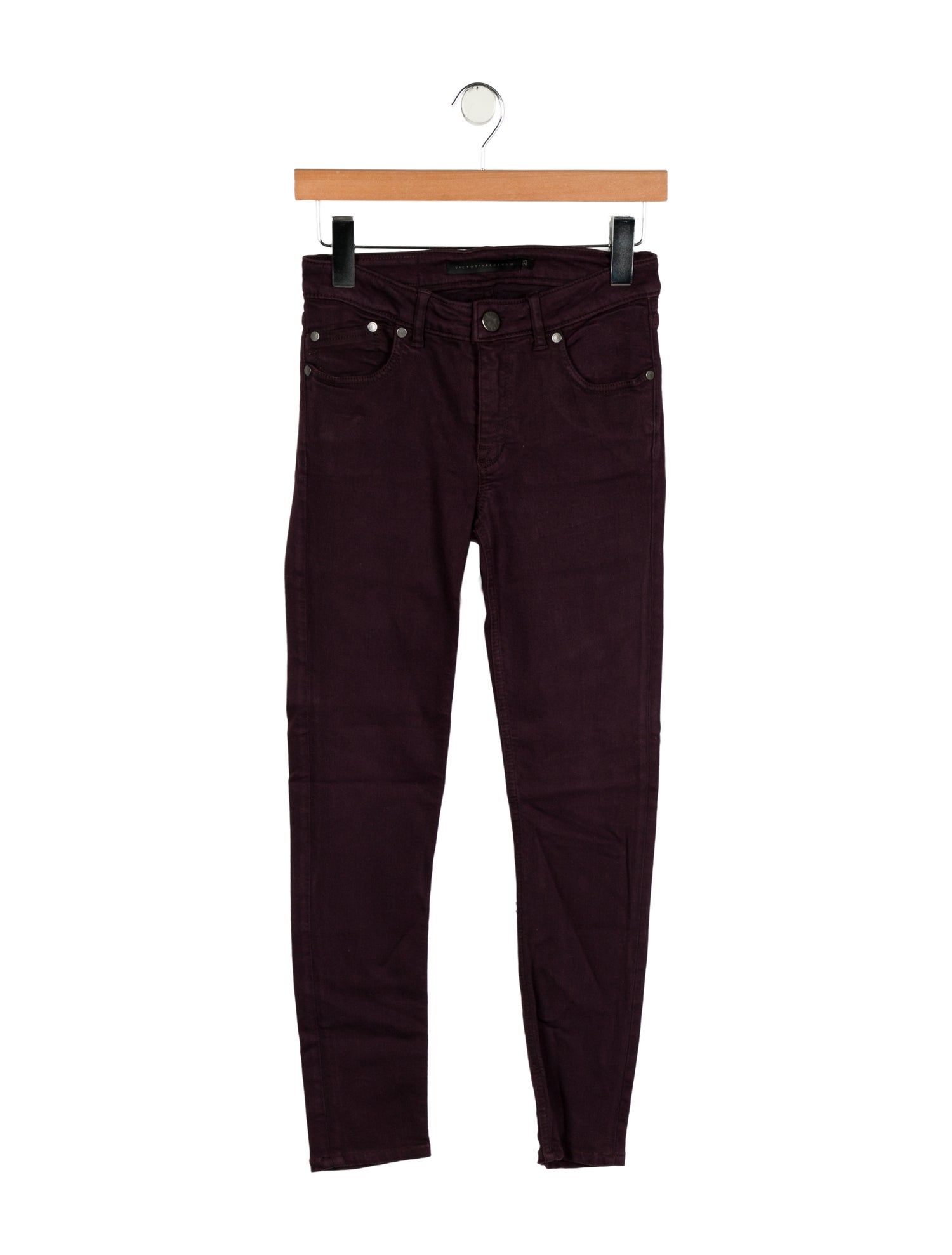Victoria Beckham Mid-Rise Skinny Leg Jeans
