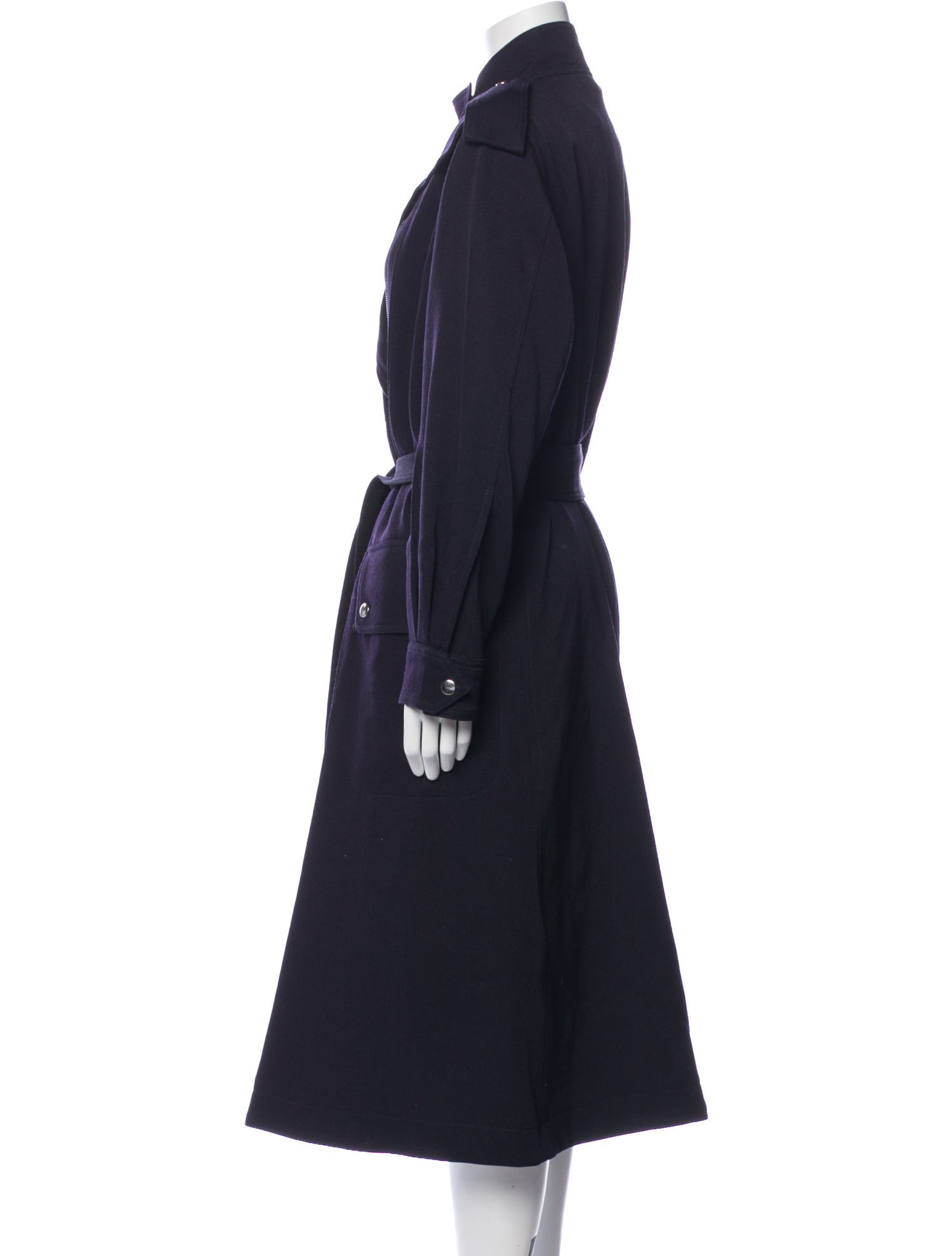 Victoria Beckham Virgin Wool Trench Coat