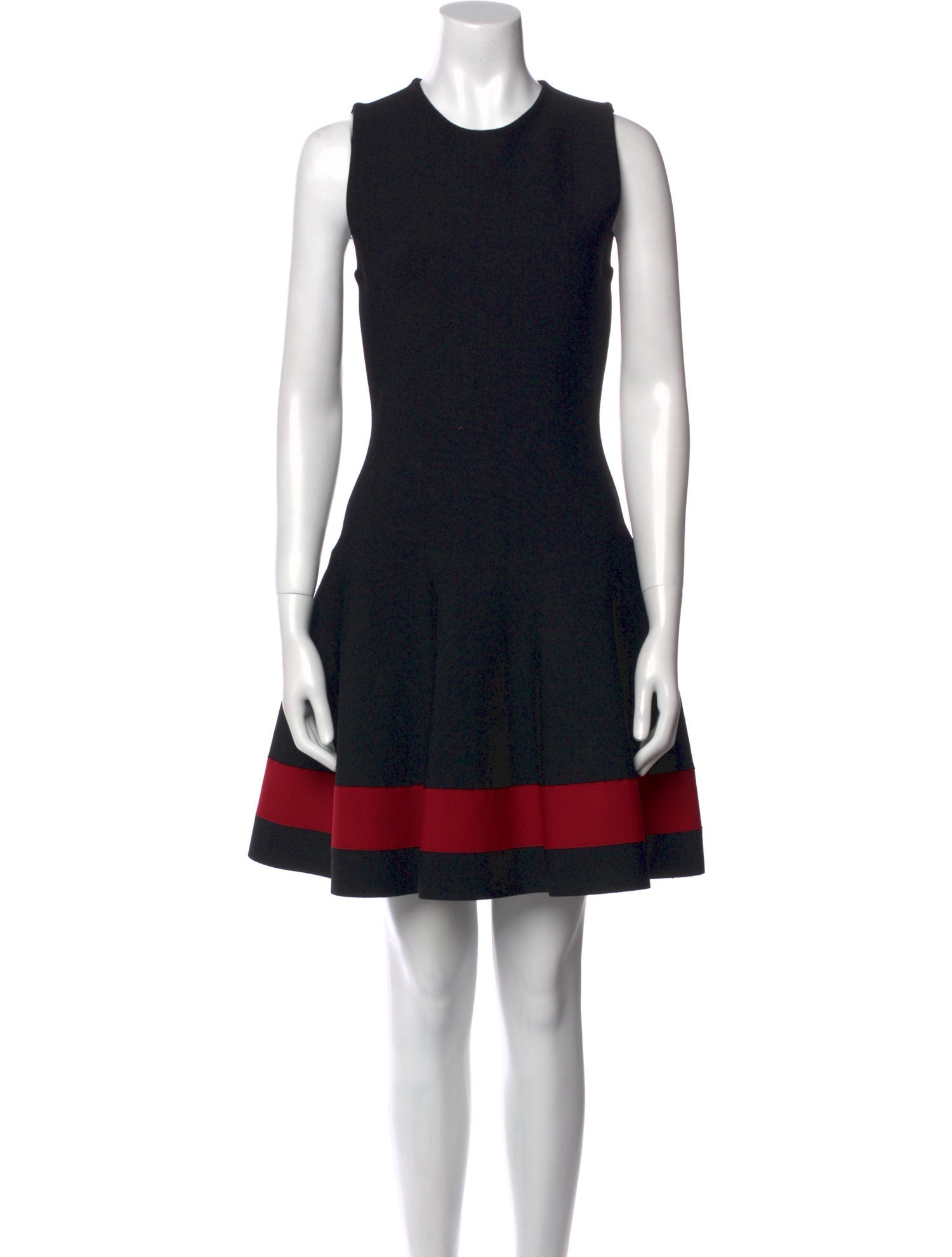 Victoria Beckham Crew Neck Mini Dress
