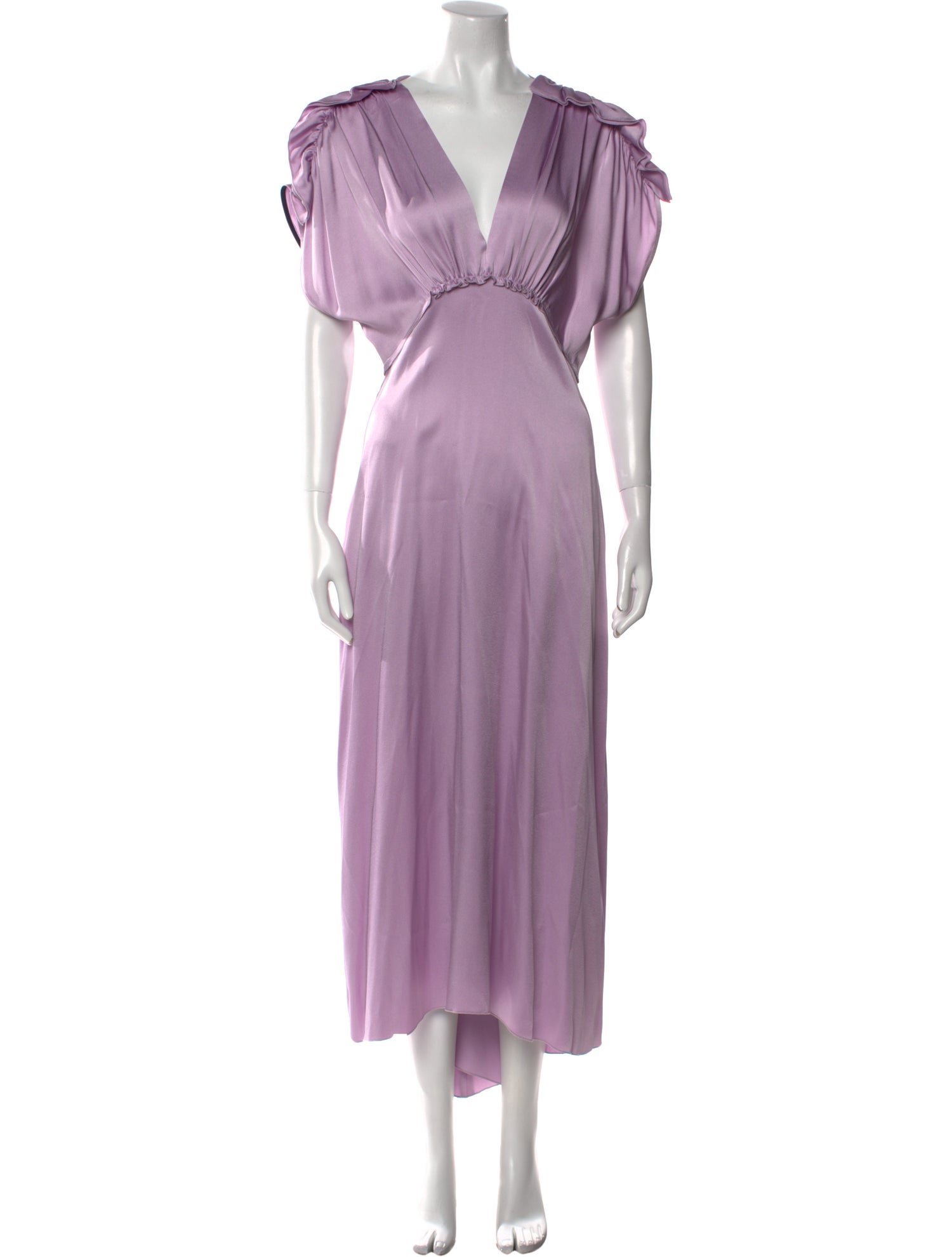 Victoria Beckham V-Neck Long Dress