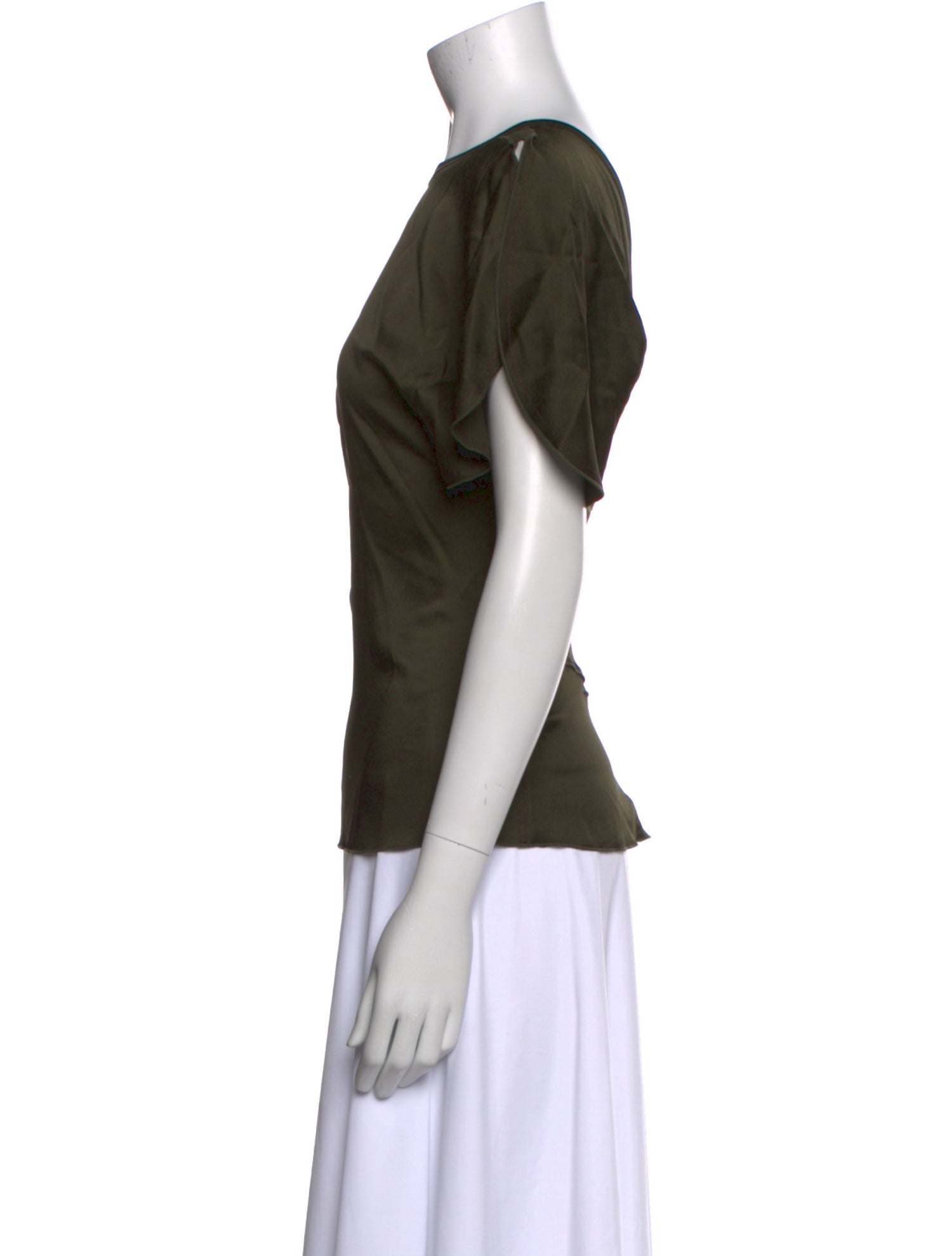 Victoria Beckham Scoop Neck Short Sleeve Top w/ Tags