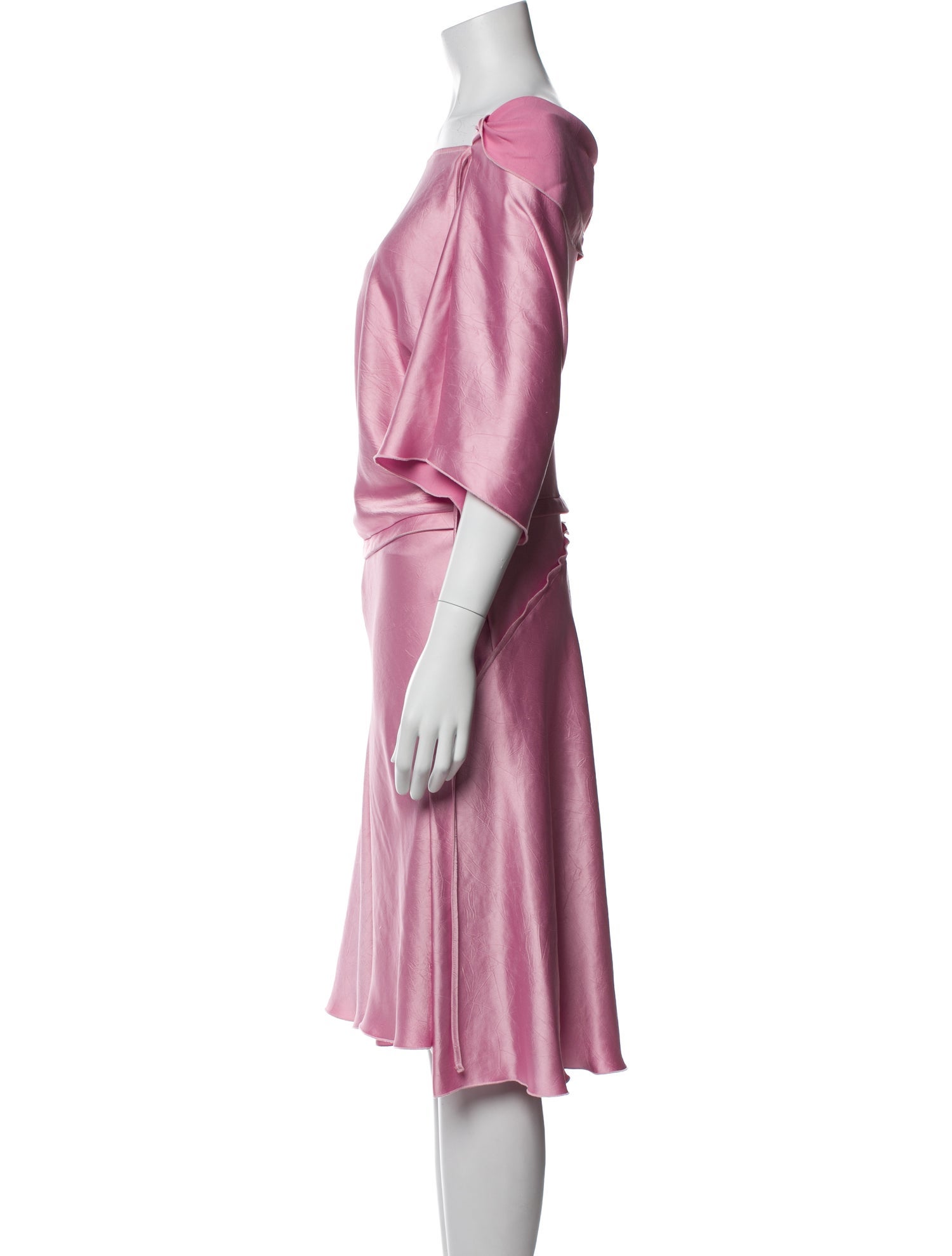 Victoria Beckham Satin Knee-Length Dress