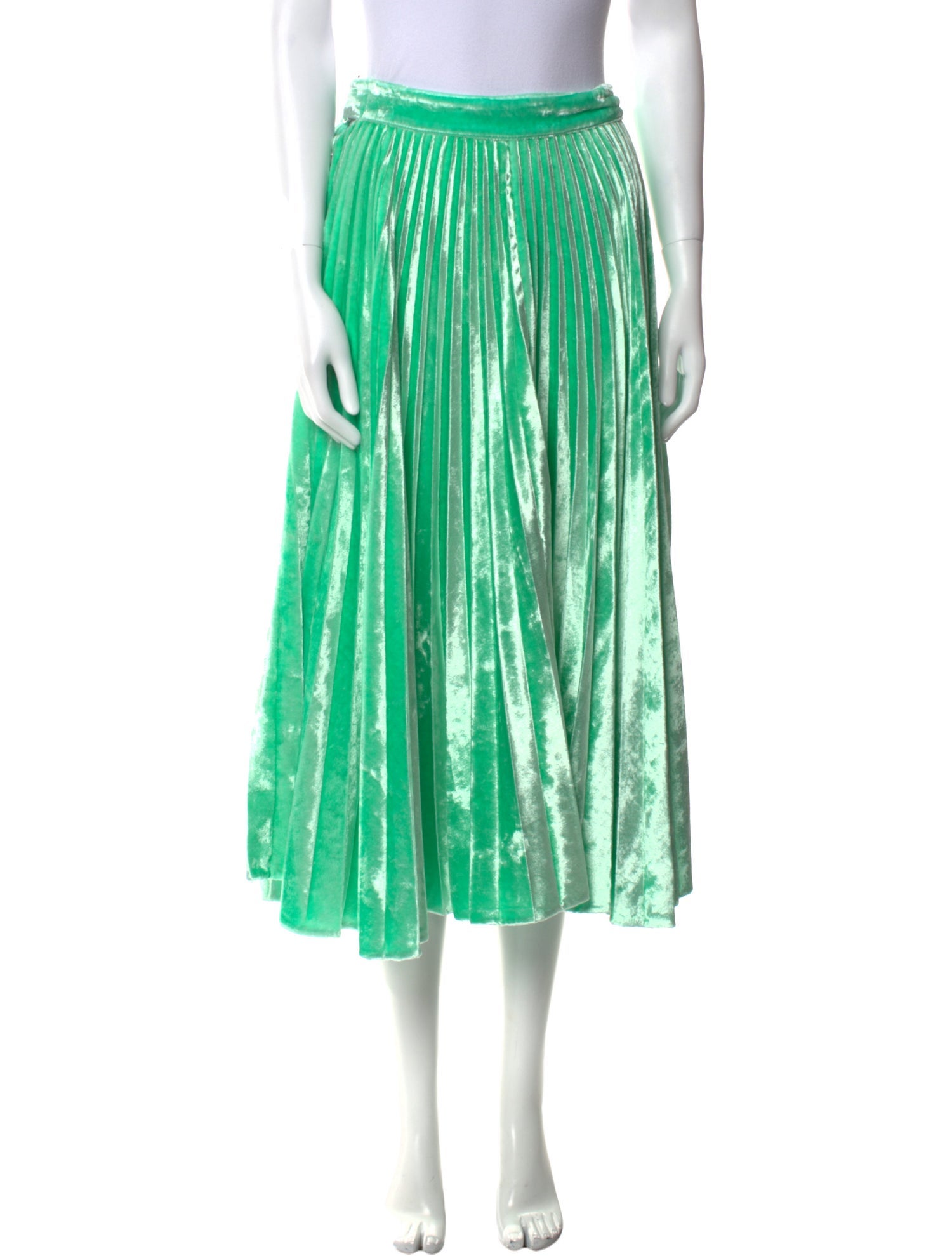 Victoria Beckham Pleated Accents Midi Length Skirt w/ Tags