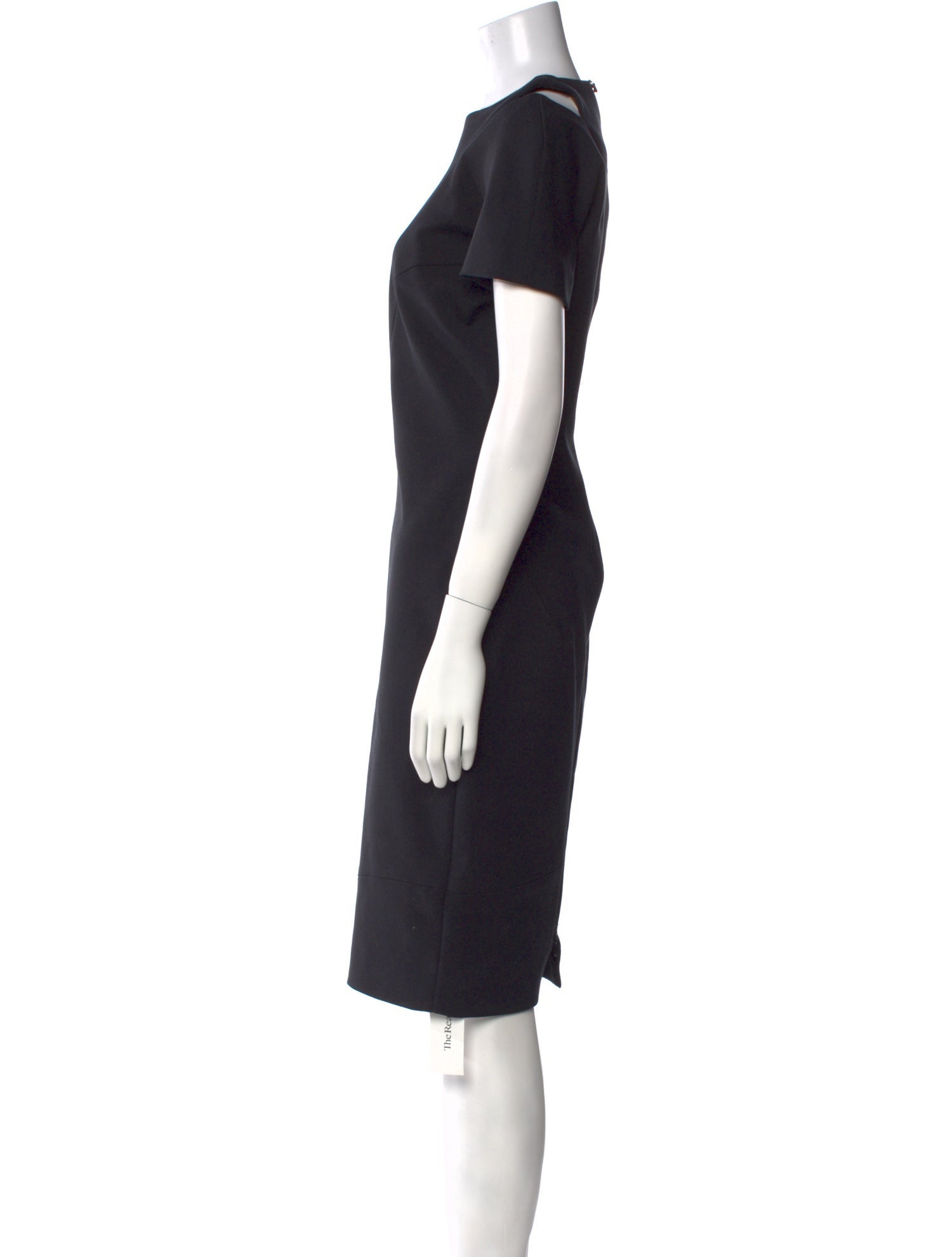 Victoria Beckham Crew Neck Midi Length Dress