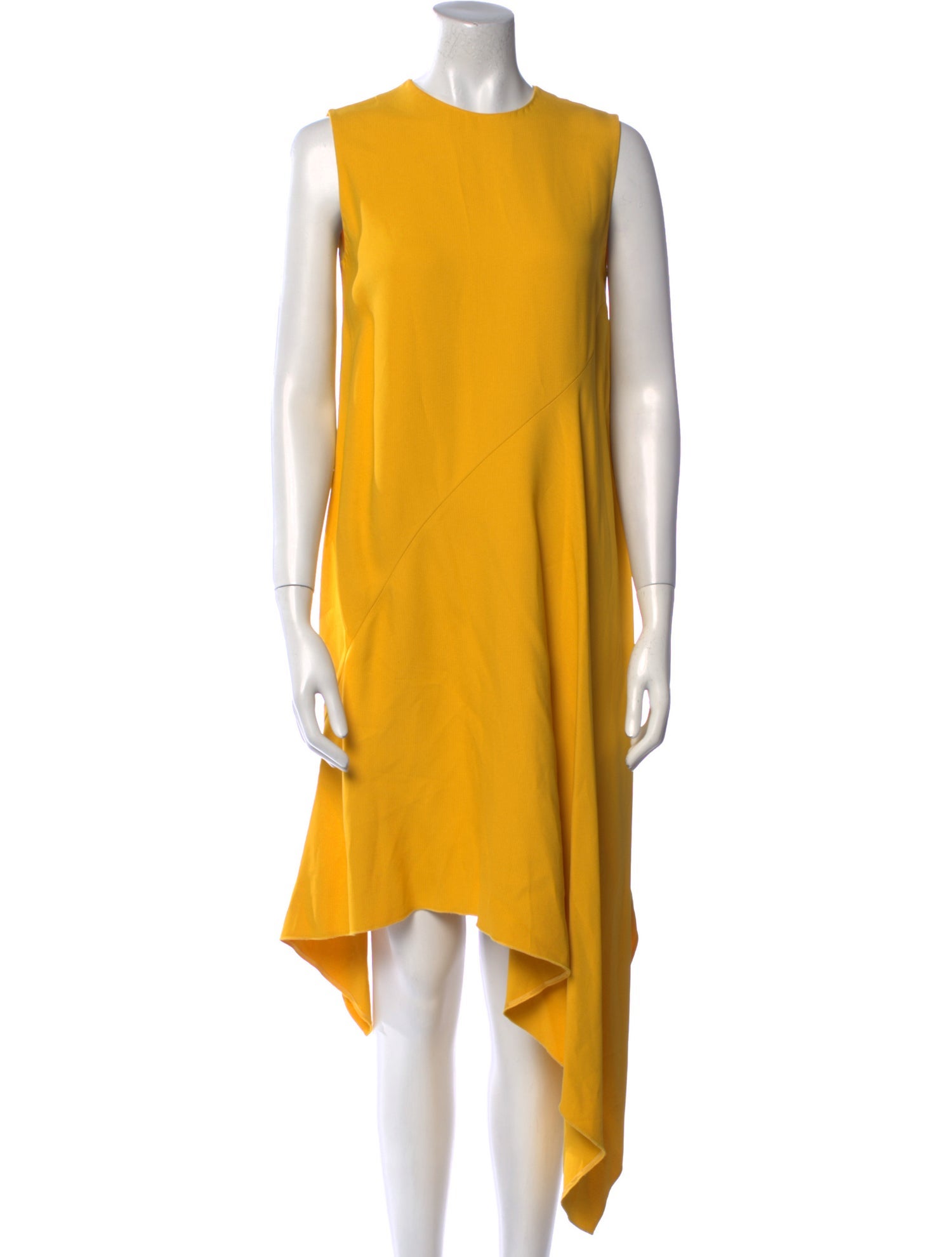 Victoria Beckham Crew Neck Midi Length Dress