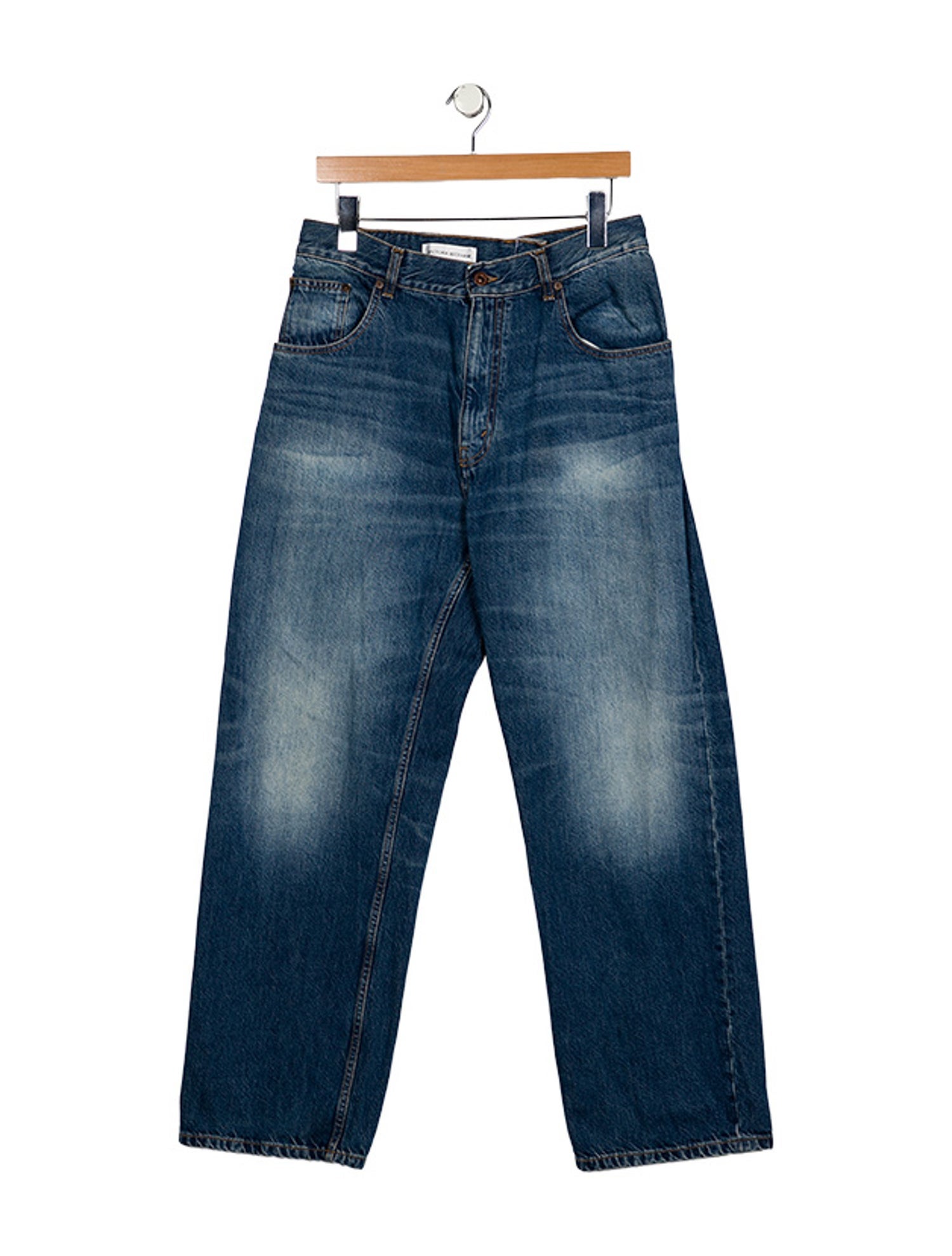 Victoria Beckham High-Rise Straight Leg Jeans
