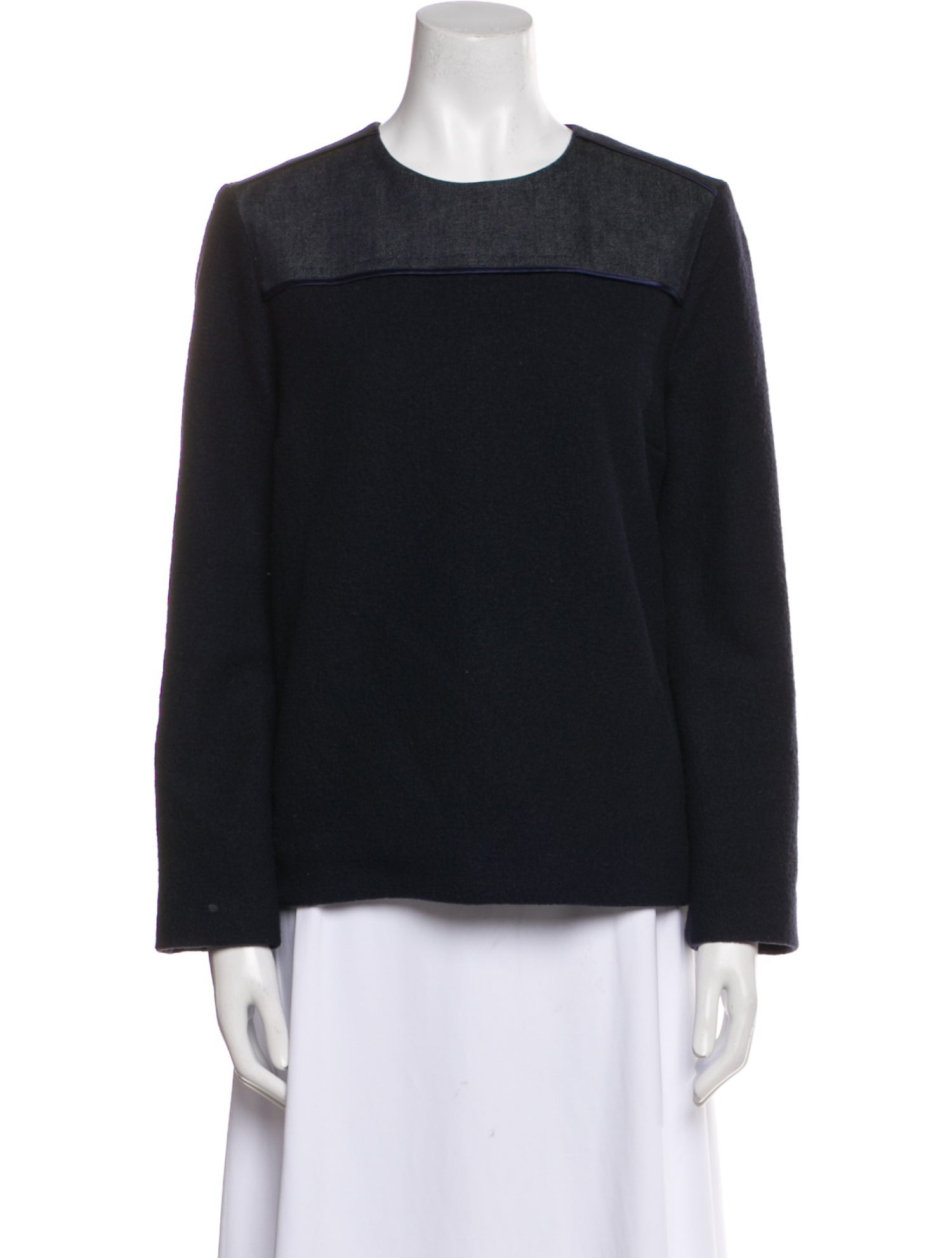 Victoria Beckham Wool Crew Neck Sweatshirt
