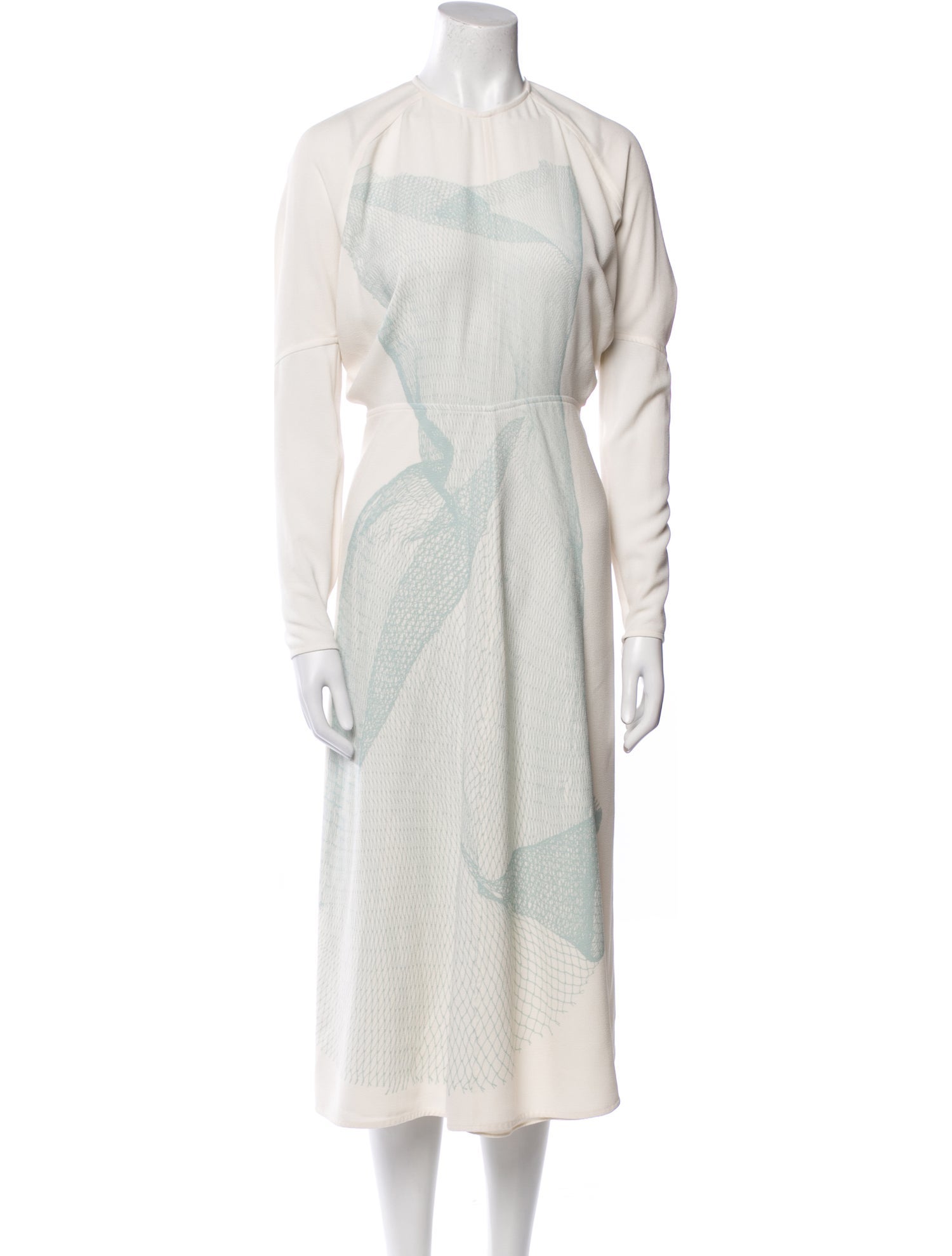 Victoria Beckham Crew Neck Long Dress