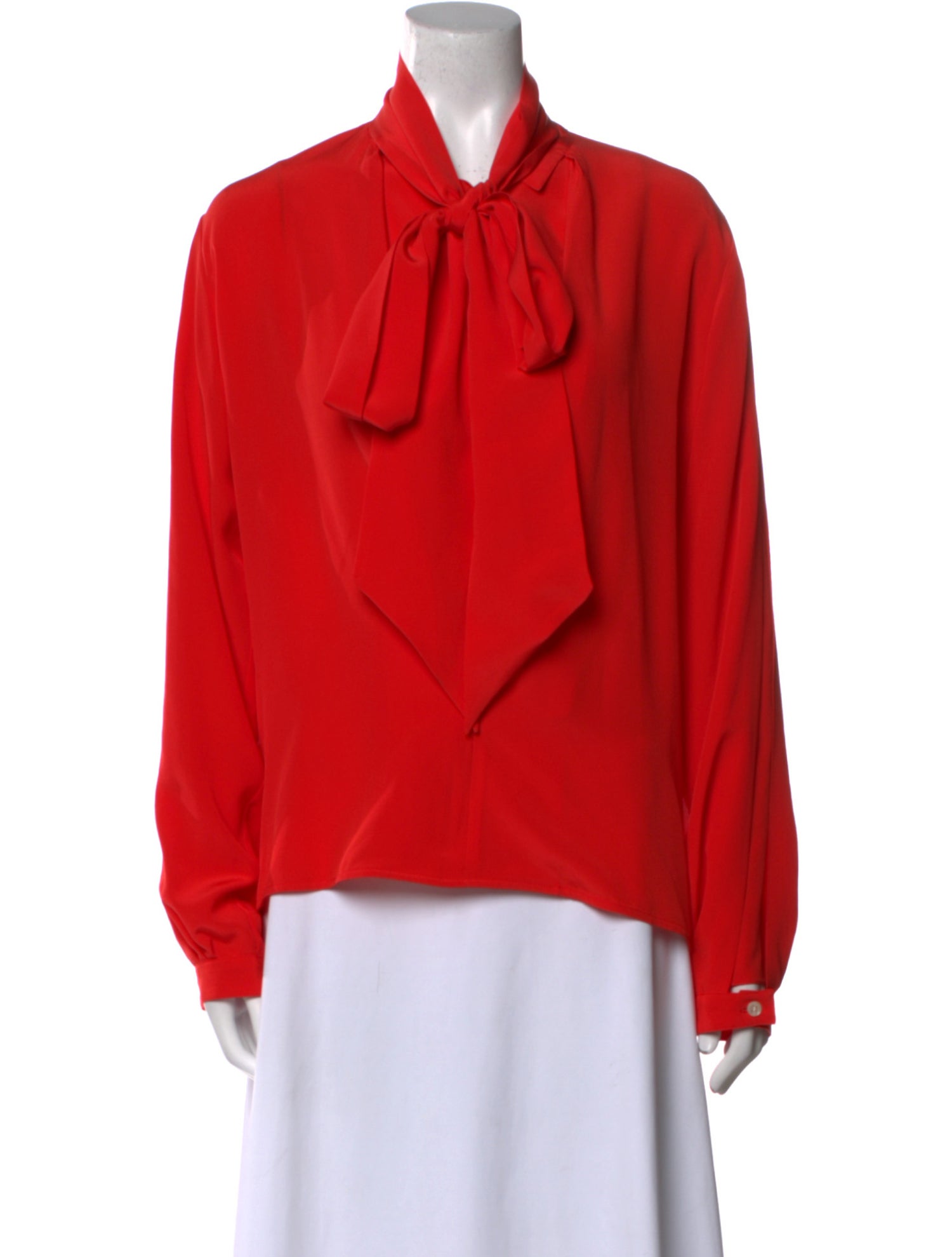 Victoria Beckham V-Neck Long Sleeve Blouse