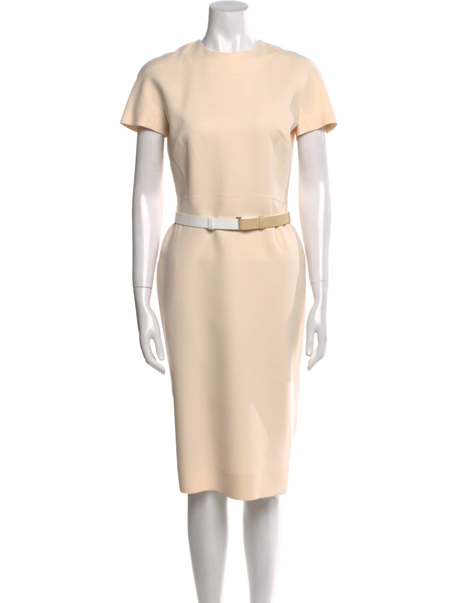 Victoria Beckham Wool Midi Length Dress